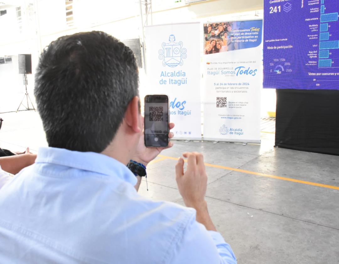 QR para ingresar al aplicativo de la construcción del plan de desarrollo 