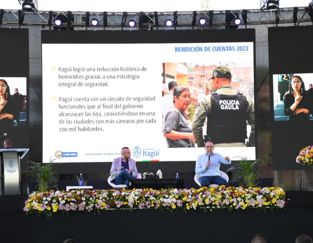 Escenario de la rendición de cuentas