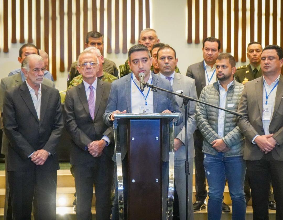 Alcalde de Itagüí, Diego Torres, en su intervención en la cumbre