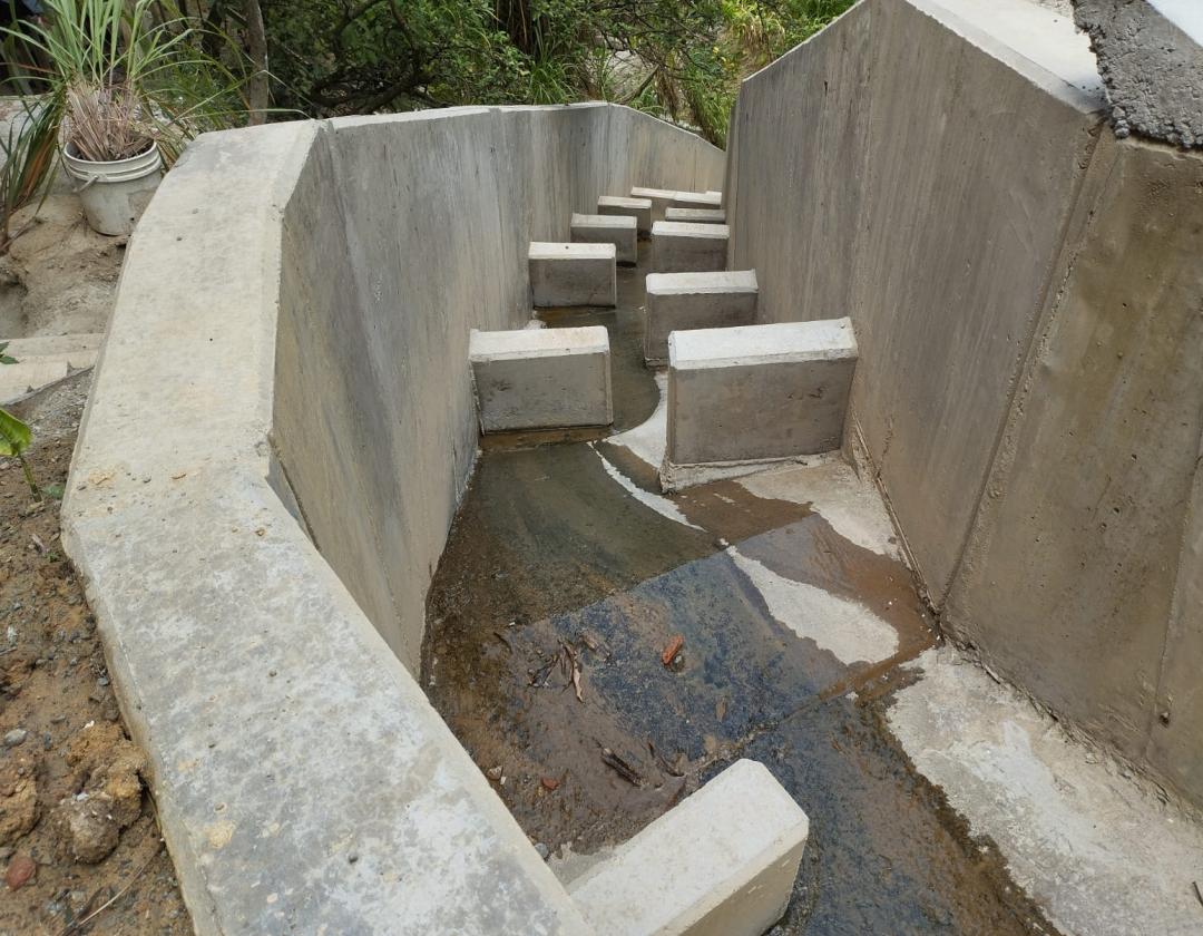 Obra de mitigación en el corregimiento