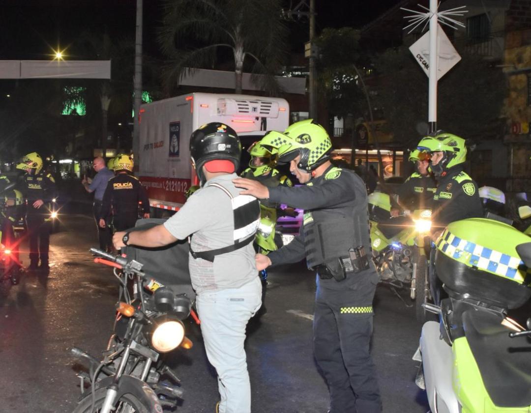 Operativo nocturno de seguridad