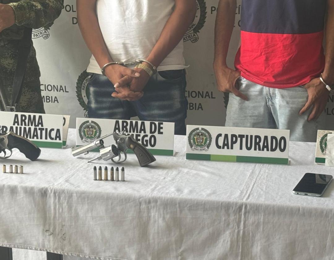 Armas de los capturados