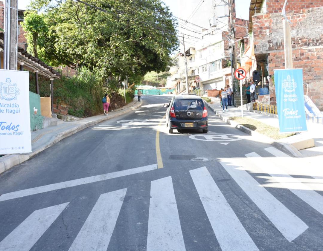 Vía en el sector de El Guayabo