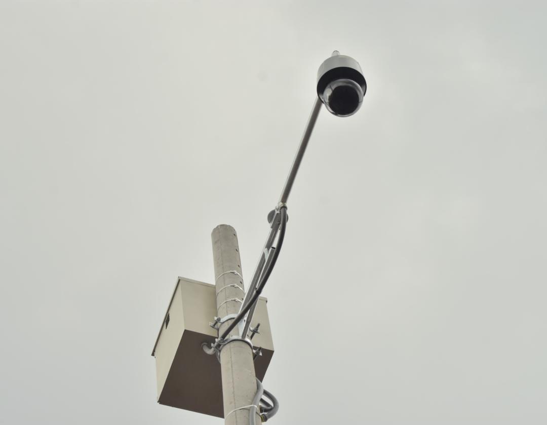 Cámara de seguridad de la central de monitoreo 